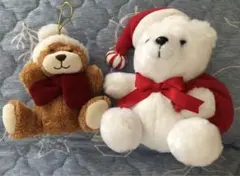 ベアのクリスマスぬいぐるみ 2体セット