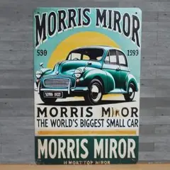 MORRIS MIROR レトロ風 ブリキ看板 OK1964