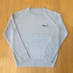 ポイント刺繍☆メンズニットプルオーバー