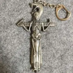 剣　ドクロ　レトロ キーホルダー