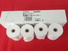 CASIO 電子レジスター 共通ロールペーパー 58mm ４巻