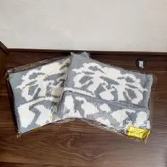 kashwere DAMASK クッションカバー 2枚セットグレー/クリーム