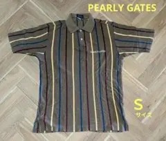 【PEARLY GATES】パーリーゲイツ　刺繍ロゴ ポロシャツ　Sサイズ