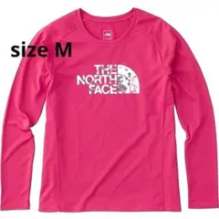 美品ノースフェイス レディースM 長袖 Tシャツ ロングスリーブランニングシャツ