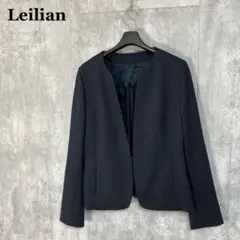 Leilian ノーカラージャケット 11号