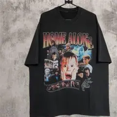 名作ムービー HOME ALONE グラフィックTシャツ ヴィンテージブラック