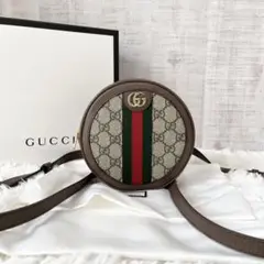 GUCCI グッチ ミニ バックパック ブラウン オフィディア シェリーライン