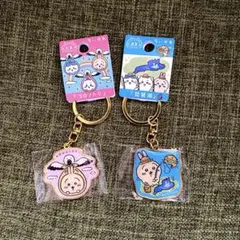 ちいかわ ご当地キーホルダー うさぎ 琵琶湖・コウノトリ