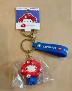 【新品】万博会場限定 なりきりサンリオ立体マスコットストラップ キティ