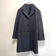 MELS レディース チェスターコート ウール アンゴラ グレー 美品