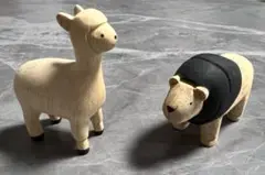 T-Lab. ぽれぽれ動物 アルパカ ライオン 2点セット