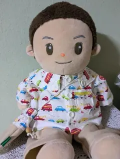 600おしゃべりけんちゃん☆乗り物上着ベージュズボン