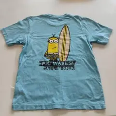 ミニオン ユニクロ　USJ サーフィン Tシャツ 水色 M