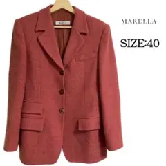 MARELLA(マレーラ)ジャケット/40/L/オレンジレッド