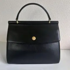 ミラショーン　ハンドバッグ　黒　ゴールド金具