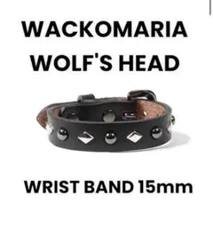 【最終お値下げ】WOLF'S HEAD×RAMIDUS スタッズレザーバングル BELT15mm-2-GUNMETAL_01.jpg?v=