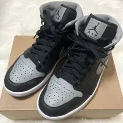 NIKE エアジョーダン 黒 グレー
