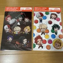 Meiji 僕のヒーローアカデミア　クリアファイル　２枚