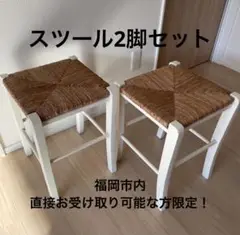 椅子 スツール2脚セット