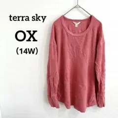 terra sky 【OX】ピンク 長袖トップス