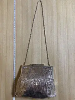 OLOTON グローメッシュ風 メタルバッグ 美品￼
