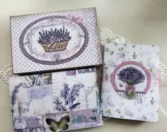 おすそ分けファイル&ミニジャーナル BOX付き Lavender2