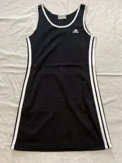 レア adidas ノースリーブミニワンピース 黒