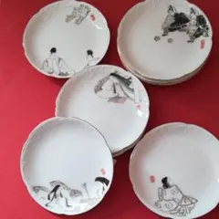 未使用！！【大倉陶園　源氏物語　銘々皿五枚　廃盤品】 未使用 【大倉陶園 源氏物語 銘々皿五枚 廃盤品】｜Yahoo!フリマ