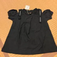 新品未使用　AIMABLE ダークグレー 肩出しチュニック 100cm