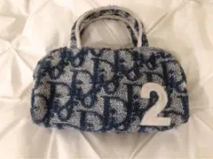 Diorクリスチャンディオール トロッター ハンドバッグ ラスタ パイル生地
