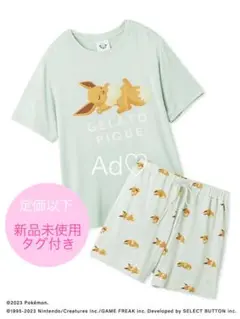 新品未使用【ポケモンスリープ】接触冷感プリントTシャツ＆ショートパンツ MNT