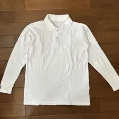 ニッセン　長袖キッズポロシャツ白　150サイズ