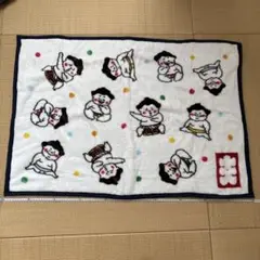 お相撲さん柄ひざ掛け約 100*70cm