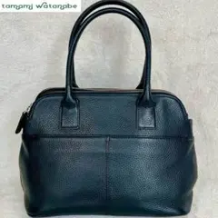 【極美品✨】Tamami Watanabe ブラック　ハンドバッグ　シボ革