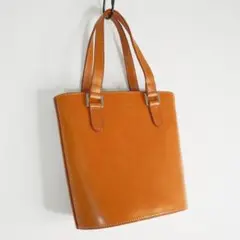クレージュ レザー バケツ型 ハンドバッグ トートバッグ 茶 鞄 025211
