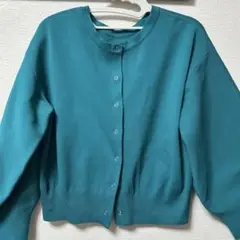 イェッカヴェッカ　ターコイズ カーディガン