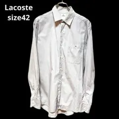 ラコステ Lacoste 長袖シャツ ストライプ 42