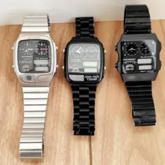 CITIZEN アナデジテンプ 腕時計 シルバー ブラック 3本セット