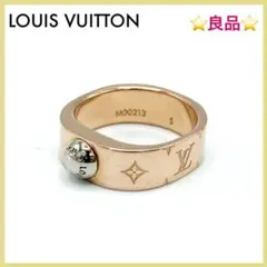 良品✨ ルイヴィトン M00213 バーグ ナノグラム リング 指輪
