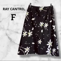 RAY CANTREL 花柄フレアスカート ウエスト61 膝丈 おしゃれ