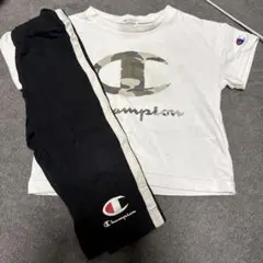 Champion 迷彩ロゴ Tシャツとパンツセット　90 100cm