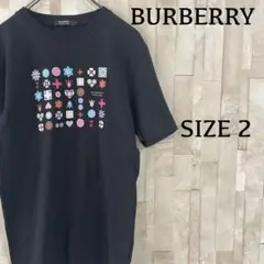 【美品】BURBERRY BLACK LABELT半袖Tシャツ 2 ブラック