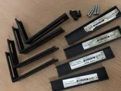 IKEAイケア 棚受け金具アイアン黒4個