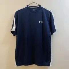 K914 アンダーアーマー 半袖スポーツウェアTシャツ ネイビー メンズ SM