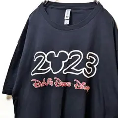 ネクストレベル2023ダヴィータドーズディズニー Tシャツブラック黒XL古着