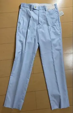 【新品】UNIQLO ドライノータックパンツ ブルーストライプ W70