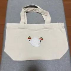 イブラヒム　マラカスおばけ　刺繍トートバッグ