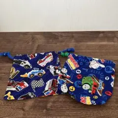 ハンドメイド　巾着袋 小物入れ　2枚セット