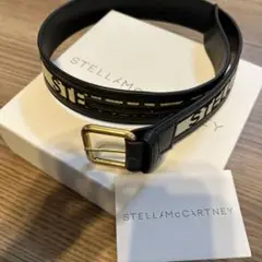 STELLA McCARTNEY ジャガードロゴ ベルト エクリュ×ブラック70 STELLA McCARTNEY ジャガードロゴ ベルト エクリュ×ブラック70