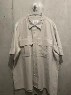 RICE NINE TEN ベージュオーバーサイズシャツ